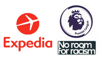 Premier League Badge&no room for racism&Expedia